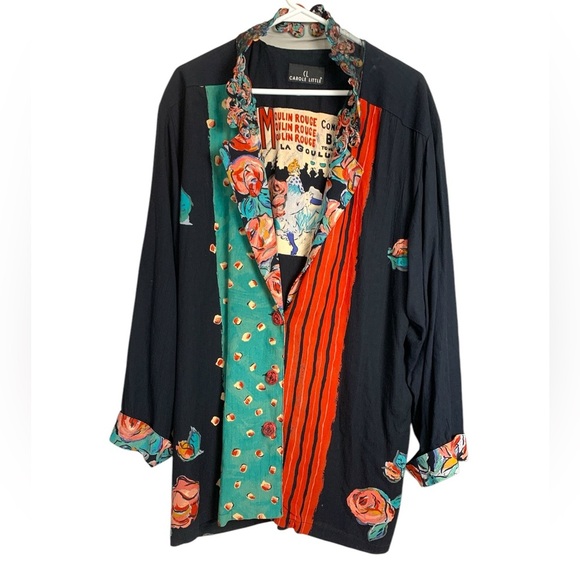 Carole Little Vintage Jacket & Skirt, Unique Collar, Lined, Gorgeous - Picture 4 of 13